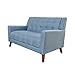 Christopher Knight Home GDFStudio Christopher Knight Home Alisa Mid Century Modern Fabric Loveseat, Blue