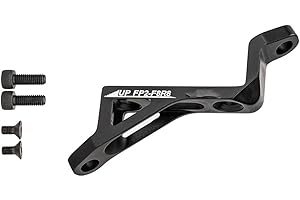 HOUSON Aluminum Disc Brake Adapter, for Post to Flat Mount Caliper – Universal for 160/180mm Discs (34/74mm Hole Spacing) 180