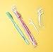 100 𝙋𝙧𝙚𝙢𝙞𝙪𝙢 𝙋𝙍𝙀𝙋𝘼𝙎𝙏𝙀𝘿 disposable toothbrushes with Dental 𝐅𝐋𝐎𝐒𝐒 for Travel, Hotel, Guest Individually Wrapped Bulk ToothBrush Kit with Great Minty Taste