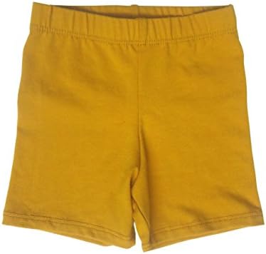 Daffodil Baby and Toddler Shorts - Boys Girls Cotton Short Pants Available In Multiple Colors and Sizes Mustard 9-12m