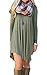 NuoReel Women's Long Sleeve Casual Loose T-Shirt Dress