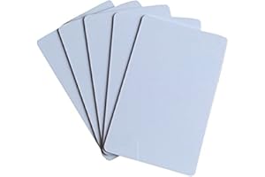 YARONGTECH 13.56mhz 1K RFID Smart Cards 13.56MHz ISO 14443A White Door Entry Hotel Key Cards Zebra Printable (White 10 Pack)