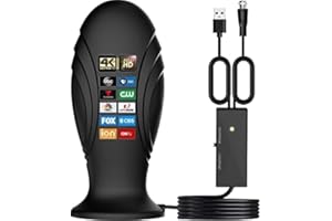 GXEGAUY TV Antenna,TV Antenna Indoor,Antenna TV Digital Hd Indoor, TV Antenna for Local Channels, Amplified Signal Booster Support 4K 1080p and All Old TVs,with High Performance Coax Cable