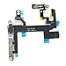 ATEANO Power on Off Volume Button Silent Switch Flex Cable Ribbon Replacement for iPhone 5s