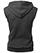 Xpril Men's Mens Cotton Zip Up Hoodie Vest