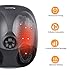 Shiatsu Foot Massager Machine with Heat - Electric Feet Massage with Deep Kneading, Rolling, and Air Compression for Foot Care and Stress Relief - Home and Office Use