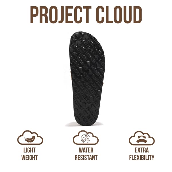 Project Cloud Genuine Leather Moccasin-Style Clogs for Women - Memory Foam and Water Resistant Mules Slip-on - Non-Slip and Durable Clogs Casual Shoes for Women Footwear (Carline)