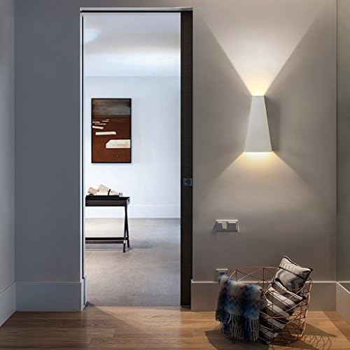 Met Love Led Wall Lamp Living Room Decorative Lamp Creative Ladder Stair Wall Lamp Bedside Wall Lamp(Warm Light) (Color : White)