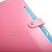 SKYDUE Letter A4 Paper Expanding File Folder Pockets Accordion Document Organizer (Fuchsia)