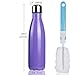 BOGI 17oz Insulated Water Bottle Double Wall Vacuum Stainless Steel Water Bottles, Leak Proof Metal Sports Water Bottle Keeps Drink Hot and Cold - Perfect for Outdoor Sports Camping Biking (Purple)