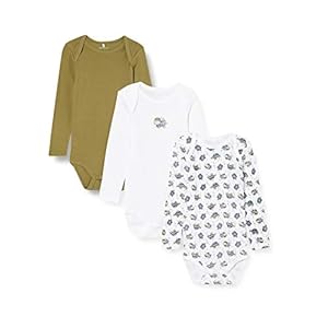 Name It Nbmbody 3p Ls Loden Turtle Noos baby-jongens Ondergoedset voor baby’s en peuters (3-Pack)