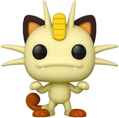 Funko pop! jogos: pokémon - meowth - figura colecionável de vinil - ideia para presente - mercadoria oficial - brinquedos para crianças e adultos - fãs de videogame - boneca para colecionadores e exposição