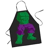 ICUP Marvel - The Incredible Hulk Character Kids 100% Cotton Black Apron