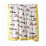 100% Bamboo Cotton Swaddle Baby Blanket,Premium 4 Layer Thick Muslin Blanket for Newborns, Large 47