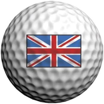 24 UNION JACK FLAG GOLFDOTZ GOLF BALL TRANSFERS. GOLF DOTZ.