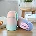ONEISALL Gradient Rabbit Stainless Steel Travel Mug Thermos,Cute Insulated Water Bottle,Mini Size Coffee Tumbler& Vacuum Flask,Leak-poof Flask For Kids&Adult,300MLPink)