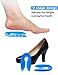 U-Shaped Heel Cushion, Silicone Plantar Fasciitis Pad for Heel Spur/Instant Pain Relief by Toe Glow