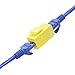 VCE UL-Listed CAT6 Keystone Coupler 15-Pack, Ethernet Coupler Female to Female, RJ45 Coupler for CAT6/CAT5e/CAT5, Keystone Jack, Blue + Red + Yellow
