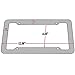 OxGord 1pc Front Carbon Fiber Plastic License Plate Frames, Black