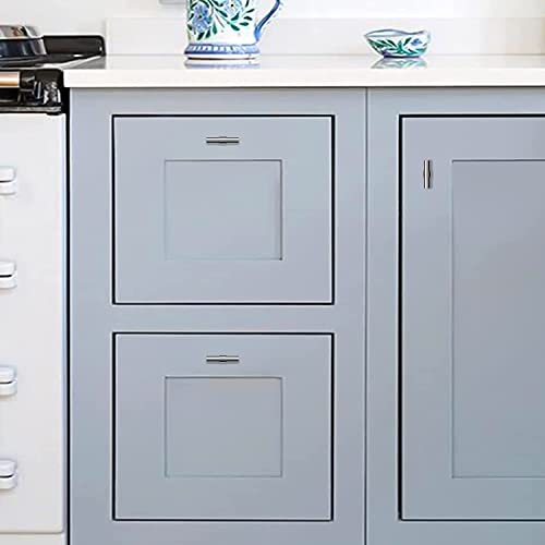 homdiy 25 Pack Brushed Nickel Drawer Knobs for Dresser Kitchen