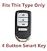 Rpkey Silicone Keyless Entry Remote Control Key Fob Cover Case protector Replacement Fit For 2013 2014 2015 Honda Accord 2014 2015 Honda Civic 2015 2016 Honda CR-V ACJ932HK1210A 72147-T2A-A11