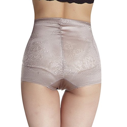 Shymay Women's High Waisted Shapewear Firm Control Waist Slimmer Panty Girdle, Coffee, Small