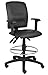 BOSS Office Products B1646 Multi-Function LeatherPlus Drafting Stool with Adjustable Arms, Black