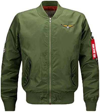 SMWOOD Men's Classic Light Weight Air Force Bomber Flight Jacket