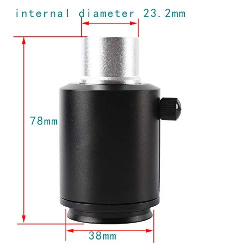 KOPPACE C-Mount Electronic Eyepiece Lens CTV Electronic Eyepiece Adapter for Trinocular Stereo Zoom Microscope Camera Adapters