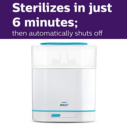 Philips Avent 3-in-1 Electric Steam Sterilizer for Baby Bottles, Pacifiers, Cups and More