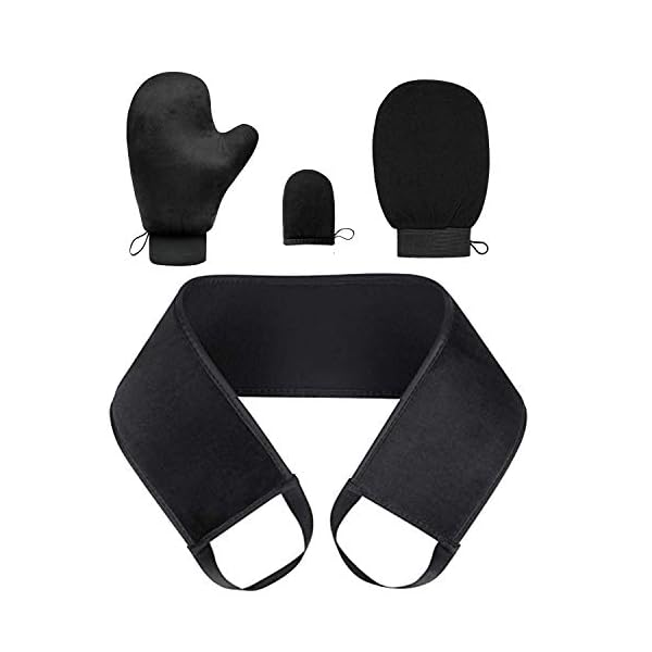 4-in-1-Self-Tanning-Mitt-Applicator-Kit-with-2-Size-Self-Tanning-Mitt-ApplicatorTanning-lotion-applicator-for-backExfoliating-Gloves-for-your-self-tanning 4 in 1 Self Tanning Mitt Applicator Kit with 2 Size Self Tanning Mitt Applicator,Tanning lotion applicator for back…