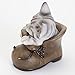Bits and Pieces - Cat in A Shoe Polyresin Garden Sculpture - Decorative Yard Art Accent for Outdoors Lawn and Patio Décor, Backyard Sculpture, and Decoration