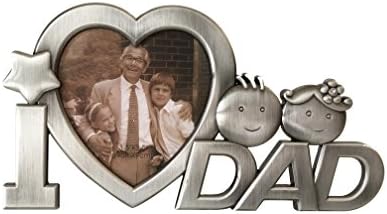 YOEAR“I Love Dad”Classic Design Photo Picture Tabletop Frame Sweet gift for Father Day or Birthday Gifts Present for Daddy Papa (Style 1)