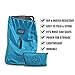 Glogex Durable Car Seat Travel Bag, Airport Gate Check, Easy-to-Carry, Backpack-Styled Shoulder Straps | Water-Resistant Ultra-Durable Polyester (Bright Blue)