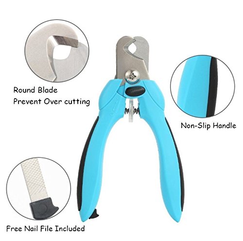 [Upgrade Version] Pet Grooming DELE Lastest Product Pet Supplies Pet Products Adjustable Dog Nail Clippers with Quick sensor (Blue) - Thumbnail 4