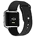 Henoda Soft Silicone Replacement Band for Fitbit Blaze (Black)