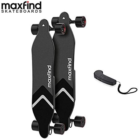 Maxfind MAX 4 Electric Skateboard,MAX Range Up to 40km/26miles Extra Battery,1500W Dual Hub Motors, 38 Inches Longboard,New Upgrades