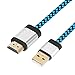 USB to HDMI Cable, Yeworth [Aluminum Shell, Nylon Braided] 0.5m USB 2.0 Male to HDMI Male Charger Cord Splitter Adapter Gold Plated