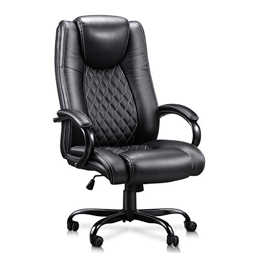 VANSPACE Executive Office Chair High Back, Leather Executive Office Chair Ergonomic Desk Chair with Flip- up Armrest…