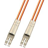 1 Meter Multimode Duplex Fiber Optic Cable (62.5/125) - LC to LC - Orange