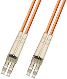 1 Meter Multimode Duplex Fiber Optic Cable (62.5/125) - LC to LC - Orange