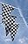 Black and White Checkered Race Flag Nascar Banner 32ft
