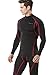 Tesla TM-MUT12-KKR_Medium Men's Mock Long-Sleeved T-Shirt Cool Dry Compression Baselayer MUT12