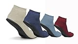 Sure-Grip Terrycloth Slippers with Rubber Sole (1 Pair)