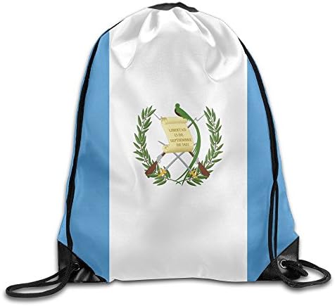 Welonzd Gym Sack Bag Drawstring Flag Of Guatemala Backpack Sport Bag