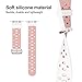 Compatible for Watch Breathable Band 38mm 40mm 42mm 44mm, Silicone Replacement Wristband Sport Strap with TPU Protective Case Replacement with Watch Series 4,3,2,1, 5 Pack - 38mm