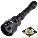 Evolva Future Technology T50 IR 50mm Lens Infrared Flashlight Night Vision Torch Light - Infrared Light is Invisible to Human Eyes - To be used with Night Vision Device
