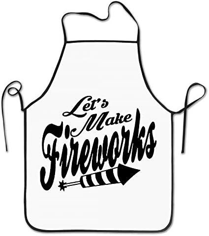 Adjustable Bib Aprons Let's Make Fireworks 4th-of-July