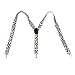 HDE Funky Design Pattern Y-Back Adjustable Clip Suspenders