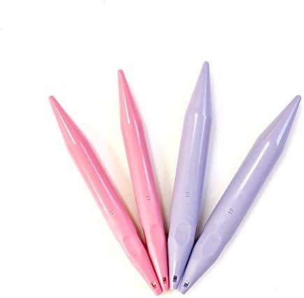 Denise Interchangeable Knitting Needles, US 17 (12mm) and 19 (15mm) Set (Pastel)
